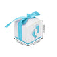 25 Pack 2 Inch Baby Shower Party Favor Blue Footprint Candy Gift Boxes 