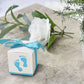 25 Pack 2 Inch Baby Shower Party Favor Blue Footprint Candy Gift Boxes 