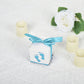 25 Pack 2 Inch Baby Shower Party Favor Blue Footprint Candy Gift Boxes 