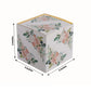 25 Pack White Pink Peony Flowers Print Paper Favor Boxes with Gold Edge, Cardstock Party Shower Candy Gift Boxes - 3"x3"x3"