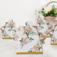 25 Pack Pink Peony Floral Mini Teapot Party Favor Boxes with Gold Edge, Tea Time Gift Boxes - 5"x4"