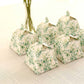 25 Pack Eucalyptus Greenery Mini Teapot Party Favor Boxes, Tea Time Gift Boxes - 5"x4"