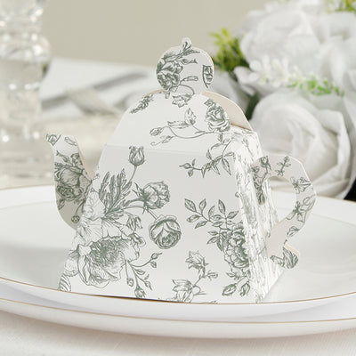 Styling Ideas for Sage Toile Favor Boxes