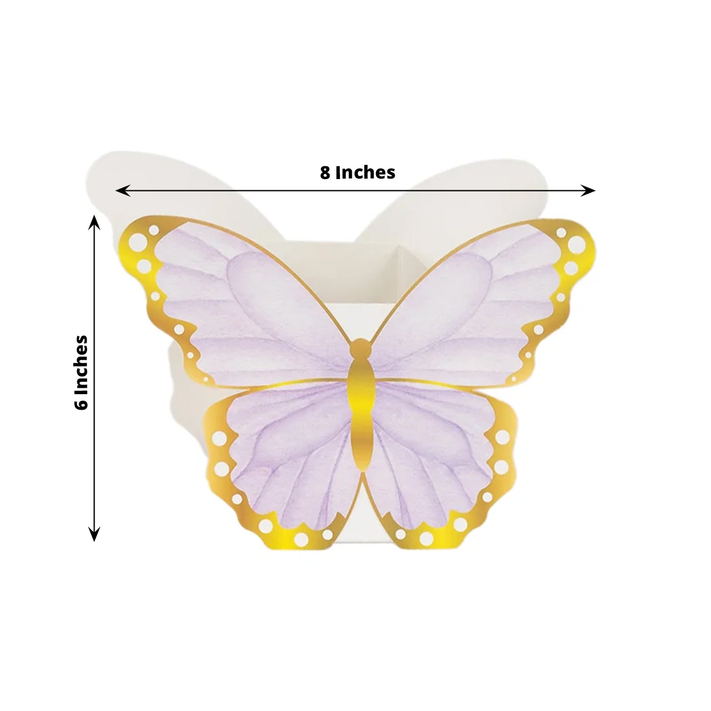 12 Pack Mixed Butterfly Candy Gift Favor Boxes, Paper Flower Boxes Centerpiece Tea Party Supplies - 6"x8"