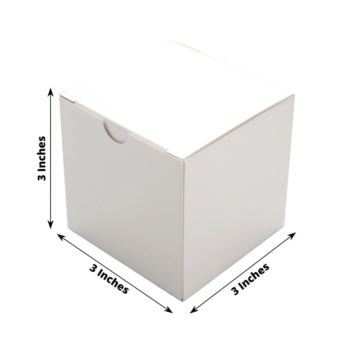 100 Pack 3" Easy DIY White Party Or Shower Favor Candy Gift Boxes