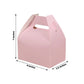 25 Pack Candy Gift Tote Gable Boxes, Blush Party Favor Treat Boxes - 6"x3.5"x7"