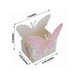 25 Pack White Pink Glitter Butterfly Theme Paper Serving Trays, Floral Print Disposable Snack Food Trays - 6"x7"