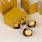 20 Pack Gold Glitter Princess Crown Candy Treat Boxes, Paper Favor Boxes Party Decoration - 3.5"x 2"x 5"