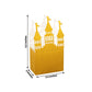 20 Pack Gold Glitter Fairy Tale Castle Favor Boxes, Princess Theme Cardstock Paper Candy Boxes Party Decorations - 3.5"x2"x6.5"