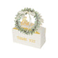 25 Pack White Thank You Candy Treat Boxes with Ribbon, Love Wreath Party Favor Gift Boxes - 6"x3"x7"