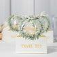 25 Pack White Thank You Candy Treat Boxes with Ribbon, Love Wreath Party Favor Gift Boxes - 6"x3"x7"