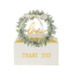 25 Pack White Thank You Candy Treat Boxes with Ribbon, Love Wreath Party Favor Gift Boxes - 6"x3"x7"