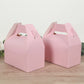 25 Pack Candy Gift Tote Gable Boxes, Blush Party Favor Treat Boxes - 6"x3.5"x7"