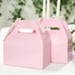 25 Pack Candy Gift Tote Gable Boxes, Blush Party Favor Treat Boxes - 6"x3.5"x7"