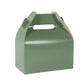 25 Pack Candy Gift Tote Gable Boxes, Dusty Sage Green Party Favor Treat Boxes - 6"x3.5"x7"