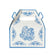 Royal blue damask