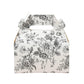 25 Pack Candy Treat Tote Boxes in French Toile Pattern - Matte Black and White Party Favor Gable Boxes, Cardstock Paper - 6"x3.5"x7"