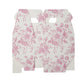 25 Pack Candy Treat Tote Boxes in French Toile Pattern - Matte Pink and White Party Favor Gable Boxes, Cardstock Paper - 6"x3.5"x7"