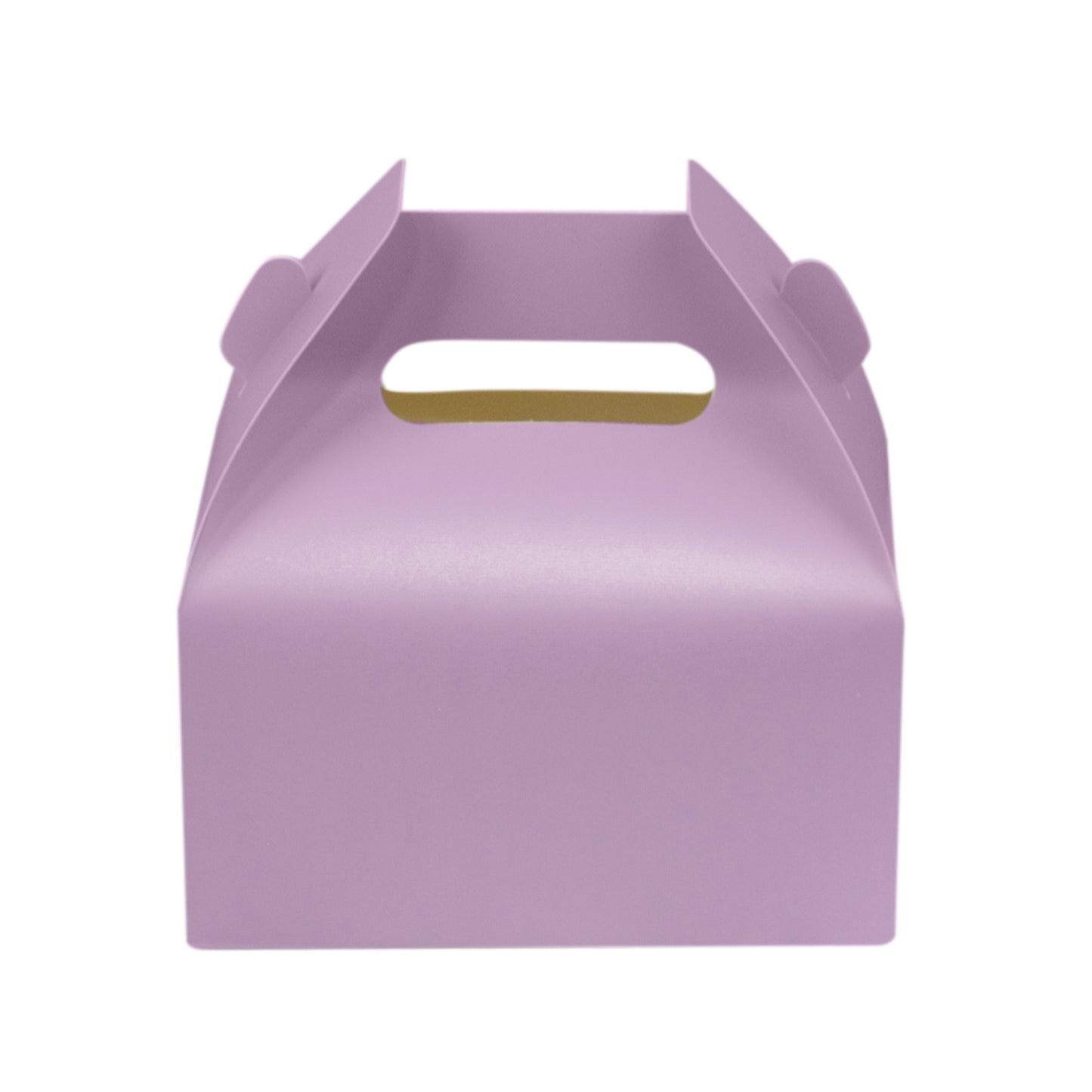 25 Pack Candy Gift Tote Gable Boxes, Matte Lavender Lilac Party Favor Treat Boxes - 6"x3.5"x7"