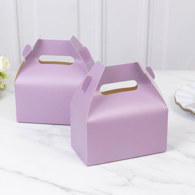 Lavender Lilac Gable Party Favor Boxes