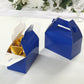 25 Pack Candy Gift Tote Gable Boxes, Royal Blue Party Favor Treat Boxes - 6"x3.5"x7"