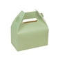 25 Pack Candy Gift Tote Gable Boxes, Matte Sage Green Party Favor Treat Boxes - 6"x3.5"x7"