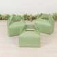 25 Pack Candy Gift Tote Gable Boxes, Matte Sage Green Party Favor Treat Boxes - 6"x3.5"x7"