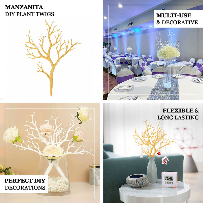 Yellow artificial tree branches for DIY vase fillers and decorations.