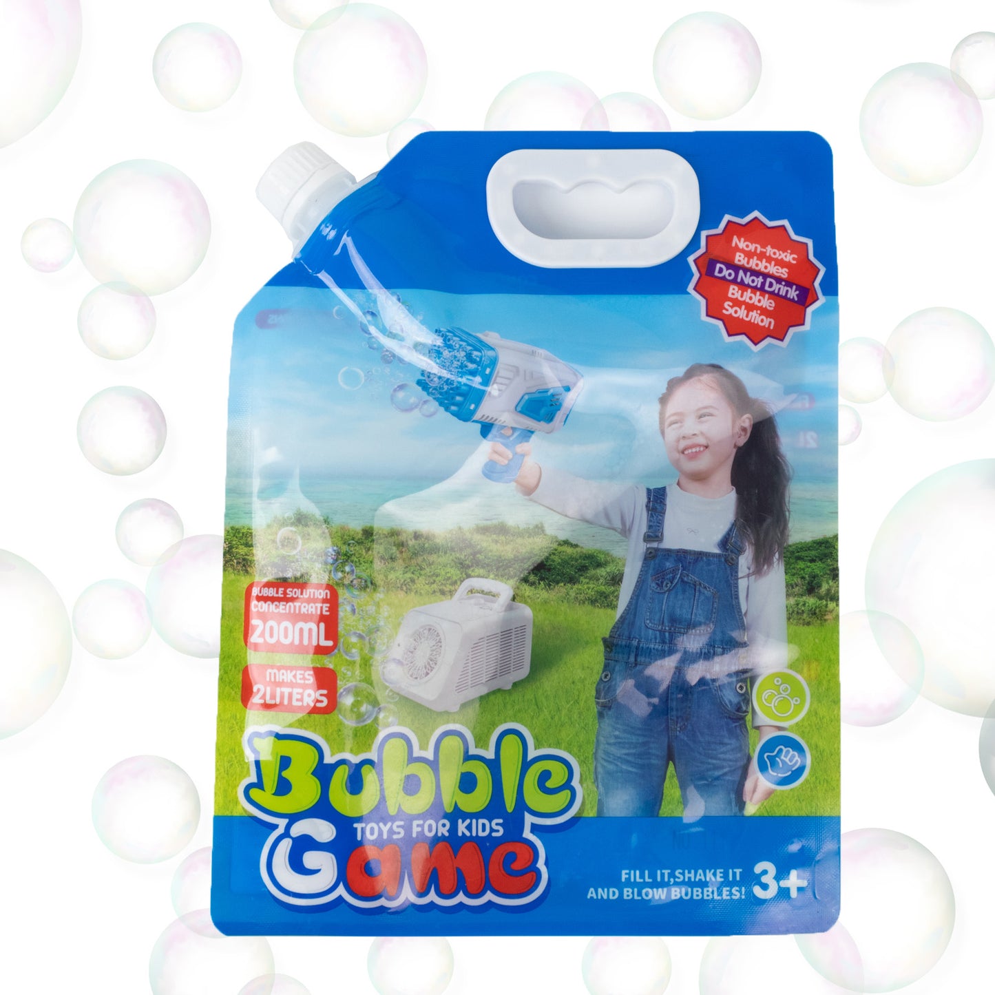 34oz Bubble Concentrated Solution 1000ml Bubble Liquid for Bubble Machine, Wands, Blower
