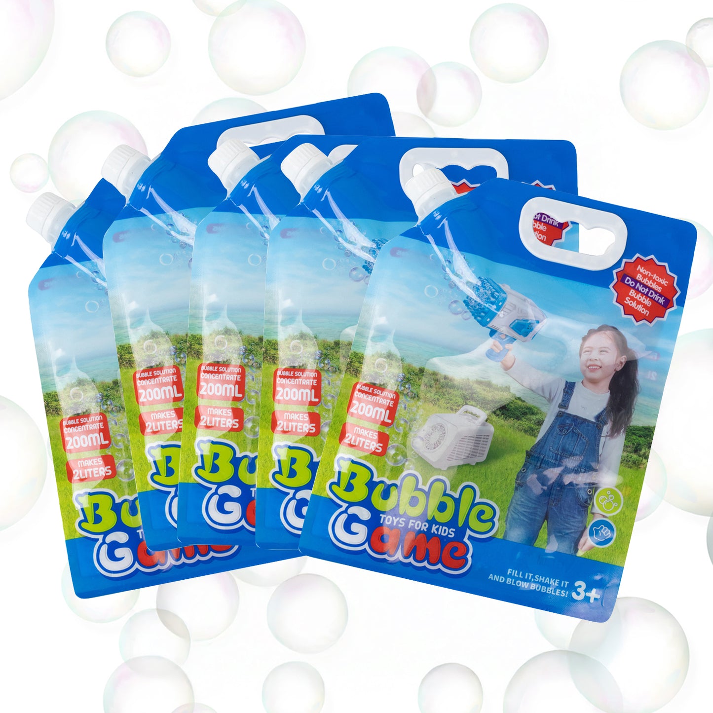 34oz Bubble Concentrated Solution 1000ml Bubble Liquid for Bubble Machine, Wands, Blower