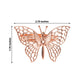 Rose gold decorative butterfly napkin ring holder.
