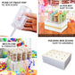 Clear plastic push-up cake pop set with stand, easy to use and versatile.