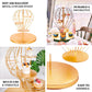 19" Gold 4-Tier Hot Air Balloon Metal Cupcake Dessert Display Stand