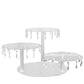 3-Tier Acrylic Cake Stand Clear with Hanging Crystal Pendants – Dessert Display for Weddings & Parties