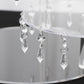 3-Tier Acrylic Cake Stand Clear with Hanging Crystal Pendants – Dessert Display for Weddings & Parties