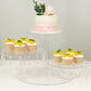 3-Tier Acrylic Cake Stand Clear with Hanging Crystal Pendants – Dessert Display for Weddings & Parties