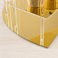 Gold spiral cupcake stand with mirror finish, 4 tiers for dessert display.