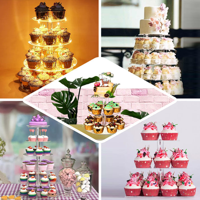 10" Round Clear Acrylic Cake and Cupcake Display Stand Plates, DIY