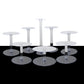 Clear acrylic 8-tier cake stand set for desserts and cupcakes.