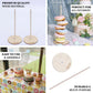 Wooden donut bar display stand for desserts, perfect for weddings and parties.