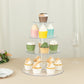 4-Tier Clear Round Acrylic Cupcake Tower Stand, Heavy Duty Cake Stand Dessert Display with Film Sheets - 14" Tall