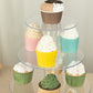 4-Tier Clear Round Acrylic Cupcake Tower Stand, Heavy Duty Cake Stand Dessert Display with Film Sheets - 14" Tall