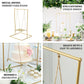3ft Tall Gold Metal Hanging Dessert Display Centerpiece with Jute Rope, Cake Stand Swing