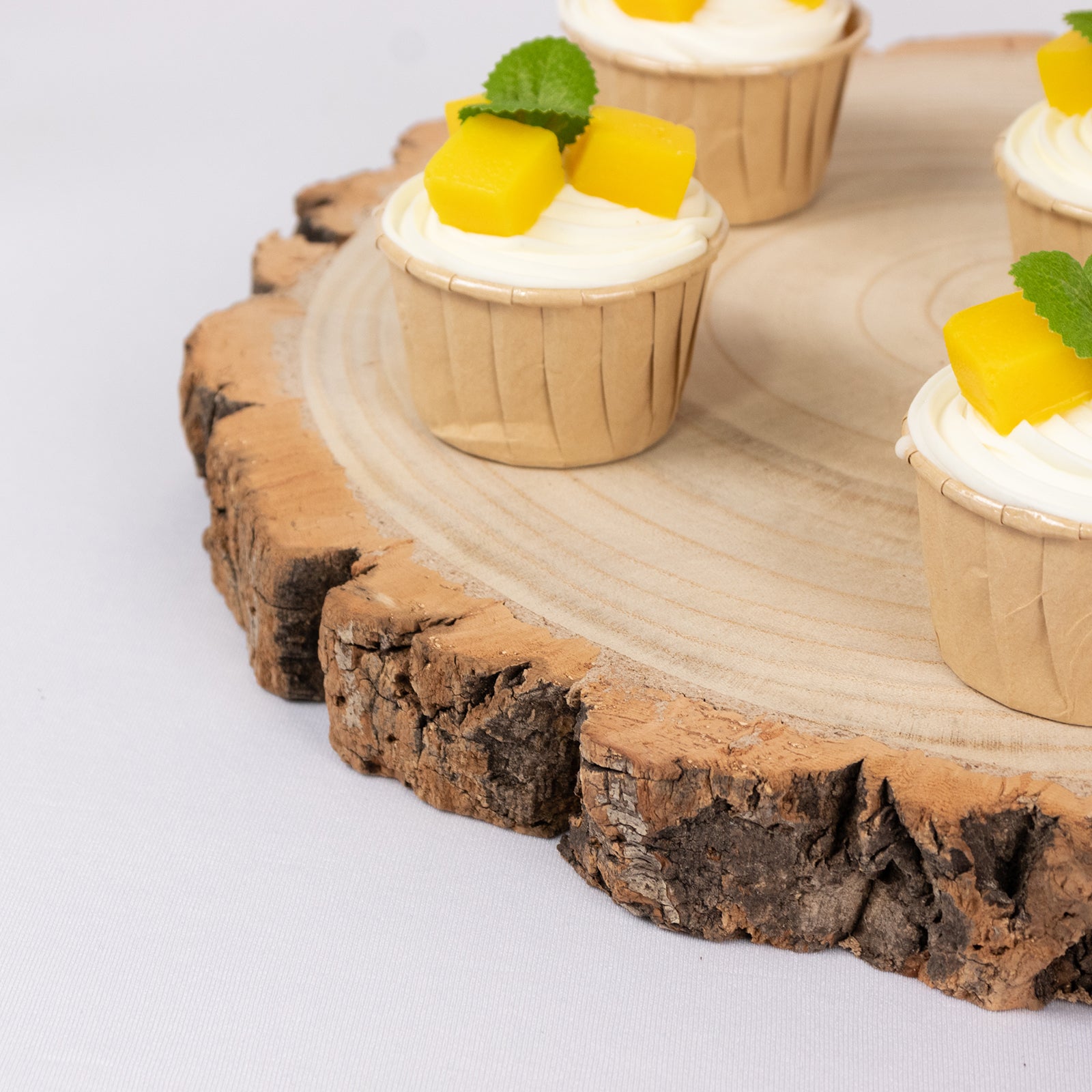 NUPTIO Display Riser Cupcake Stand: Burnt Wood Cake Holder Set NUPTIO Display Riser Cupcake Stand: Burnt Wood Cake Holder Set