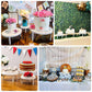 Whitewash wooden pedestal cupcake stands for dessert display, stackable and rustic.