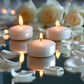 12 Pack 2" White Floating Candles – Unscented Dripless Long-Lasting Disc Wax Candles for Weddings & Table Décor