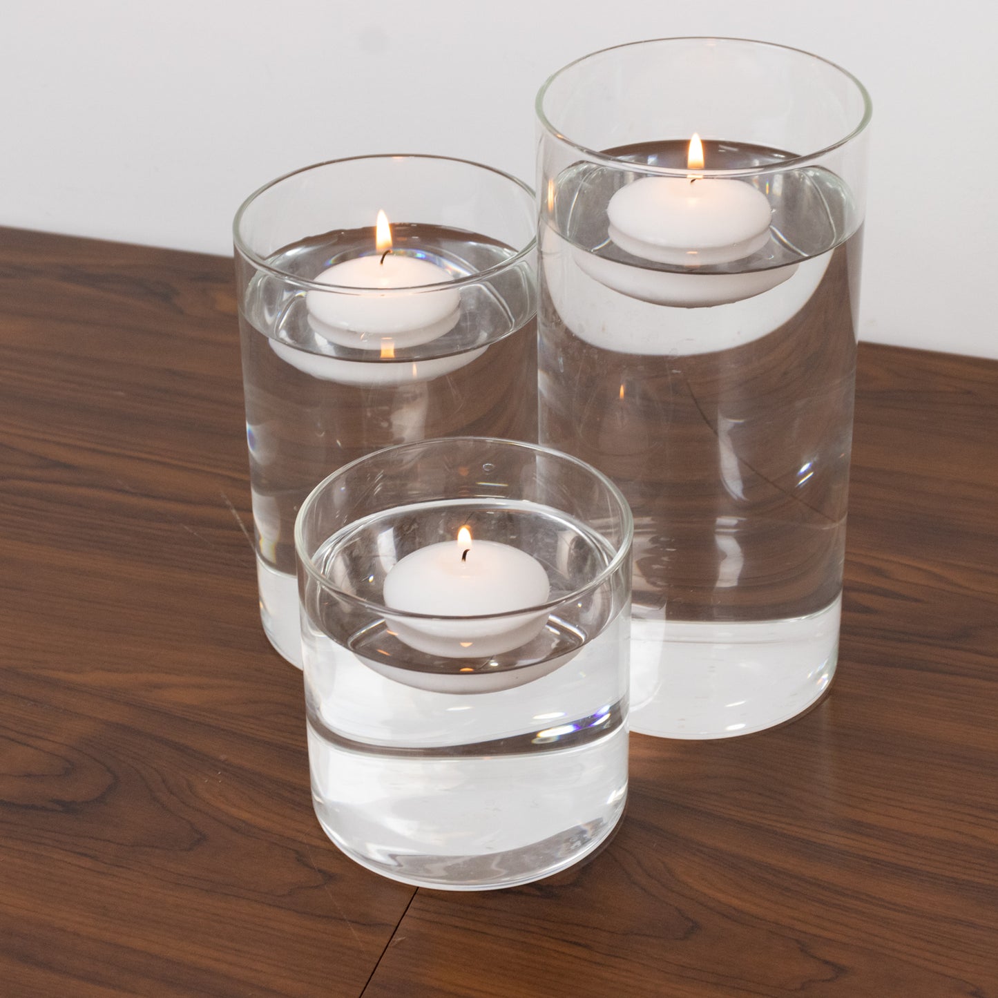 12 Pack 2" White Floating Candles – Unscented Dripless Long-Lasting Disc Wax Candles for Weddings & Table Décor