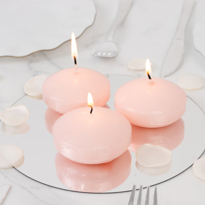 Blush Floating Candles for Centerpieces & Event Décor