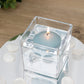 12 Pack 3" Dusty Blue Floating Candles, Unscented Dripless Wax Discs for Centerpieces