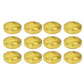 12 Pack 3" Gold Floating Candles, Unscented Dripless Wax Discs for Centerpieces